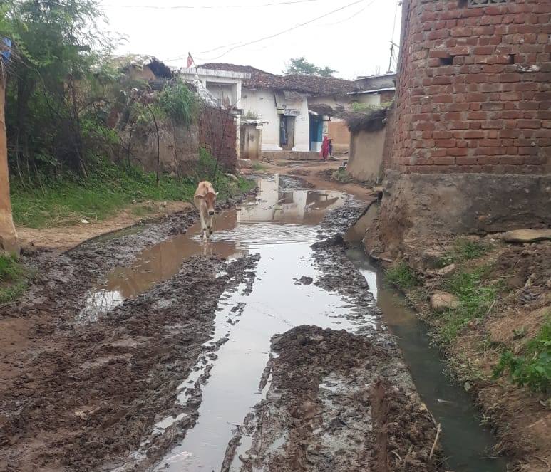 सोमई खुर्द के गलियों में भरे पानी, किचड़ व गंदगी से ग्रामीण परेशान…