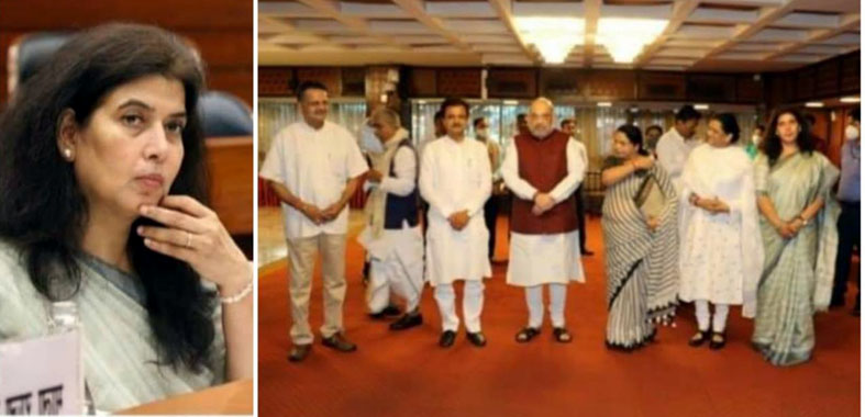 संसदीय राजभाषा समिति की 36 वीं बैठक में शामिल हुई सांसद सरोज पाण्डेय