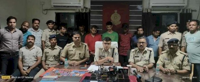 का ब्रांच ध्वस्त : महादेव एप्प के माध्यम से गोवा में अय्याशी करते खिला रहे थे ऑनलाइन सट्टा