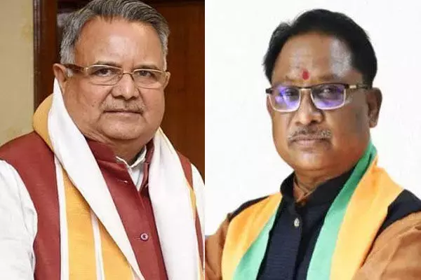 मुख्यमंत्री श्री विष्णु देव साय और विधानसभा अध्यक्ष डॉ. रमन सिंह ने नवा रायपुर में निर्माणाधीन नवीन विधानसभा भवन की प्रगति की समीक्षा की