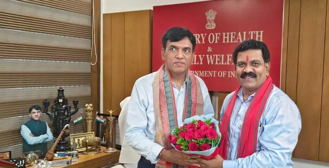 गृहमंत्री Vijay Sharma ने की केंद्रीय मंत्री डॉ मनसुख मांडविया से मुलाकात