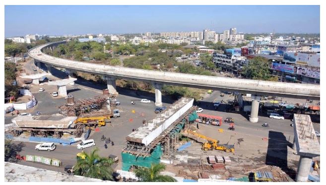 भोपाल मेट्रो रेल परियोजना के निर्माण में गड़बड़ी, सही ऊंचाई नापे बिना ही बना दिया स्टेशन