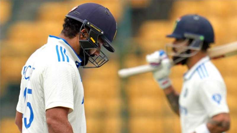 विराट कोहली के गढ़ में गूंजे रोहित शर्मा के नारे: बेंगलुरु स्टेडियम में माहौल