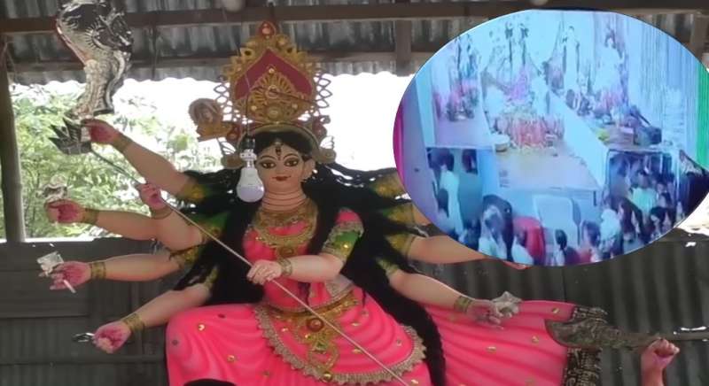 बांग्लादेश में दुर्गा पूजा दौरान मां की मूर्ति पर फेंका पेट्रोल बम; पंडाल में गाए इस्लामी गाने