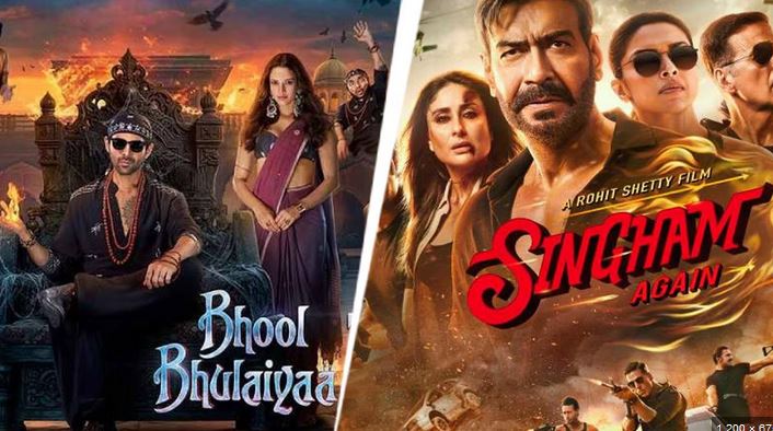 भूल भुलैया 3 की थिएटर ऑक्यूपेंसी सिंघम अगेन से ज़्यादा