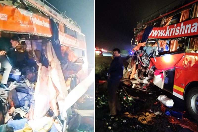 BREAKING: यमुना एक्सप्रेस वे पर भीषण हादसा, डबल डेकर बस ट्रक से जा भिड़ी, 5 की मौत, कई घायल