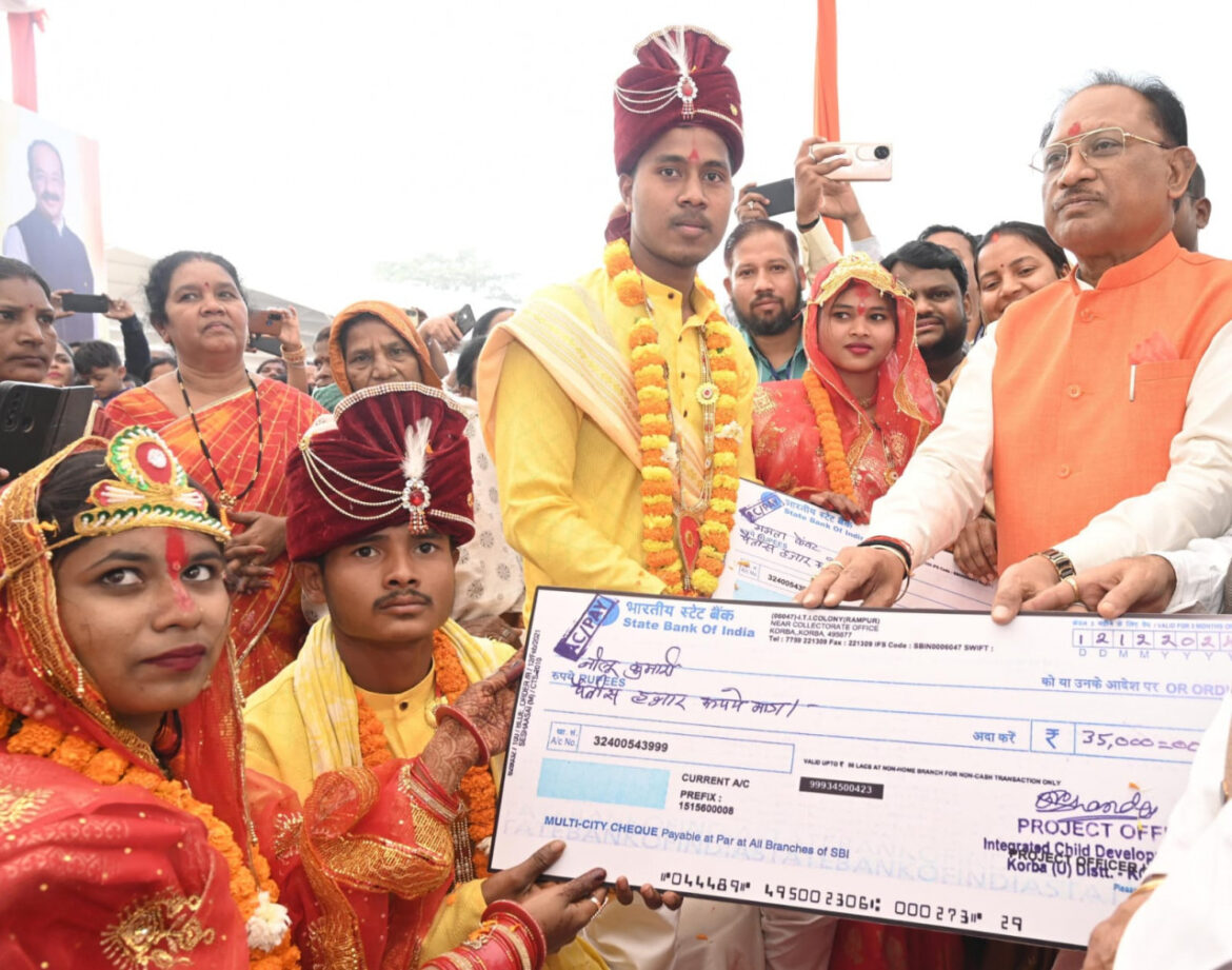 मुख्यमंत्री  विष्णुदेव साय ने 625 करोड़ रूपये की राशि से अधिक के विकासकार्यों का किया लोकार्पण एवं भूमिपूजन