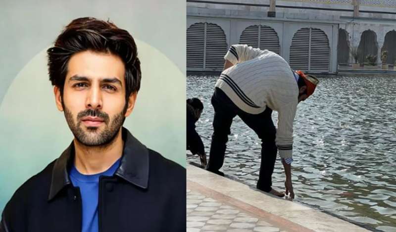 फ्लाइट छूटने पर कार्तिक आर्यन माथा टेकने पहुंचे दिल्ली के बंगला साहिब गुरुद्वारे