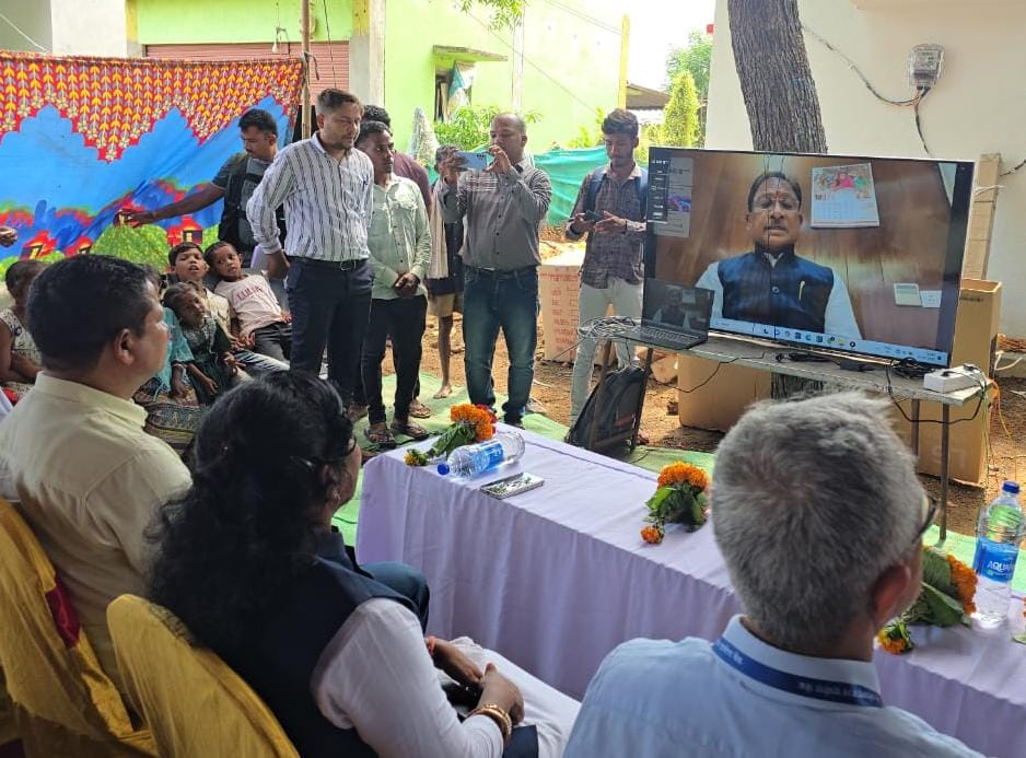 छत्तीसगढ़ के पामेड़ में खुली ग्रामीण बैंक की शाखा:मुख्यमंत्री विष्णुदेव साय ने  किया वर्चुअल शुभारंभ