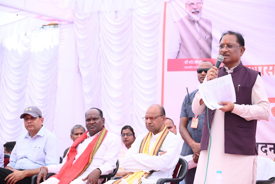 मुख्यमंत्री श्री विष्णुदेव साय ने जांजगीर में नवनिर्मित तहसील कार्यालय भवन का किया लोकार्पण