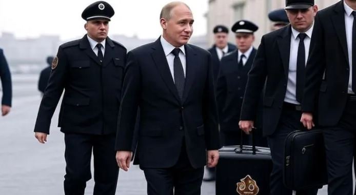 पुतिन के बॉडीगार्ड का अनोखा अंदाज: ट्रंप से मुलाकात में पूप सूटकेस लेकर पहुंचे