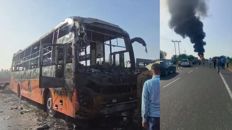 जैसलमेर: चलती बस में आग लगने से करीब 15 लोगों की मौत, 25 झुलसे