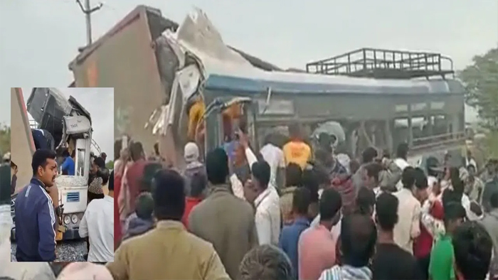तेलंगाना में तेज रफ्तार ट्रक ने बस में मारी टक्कर, 20 लोगों की मौत