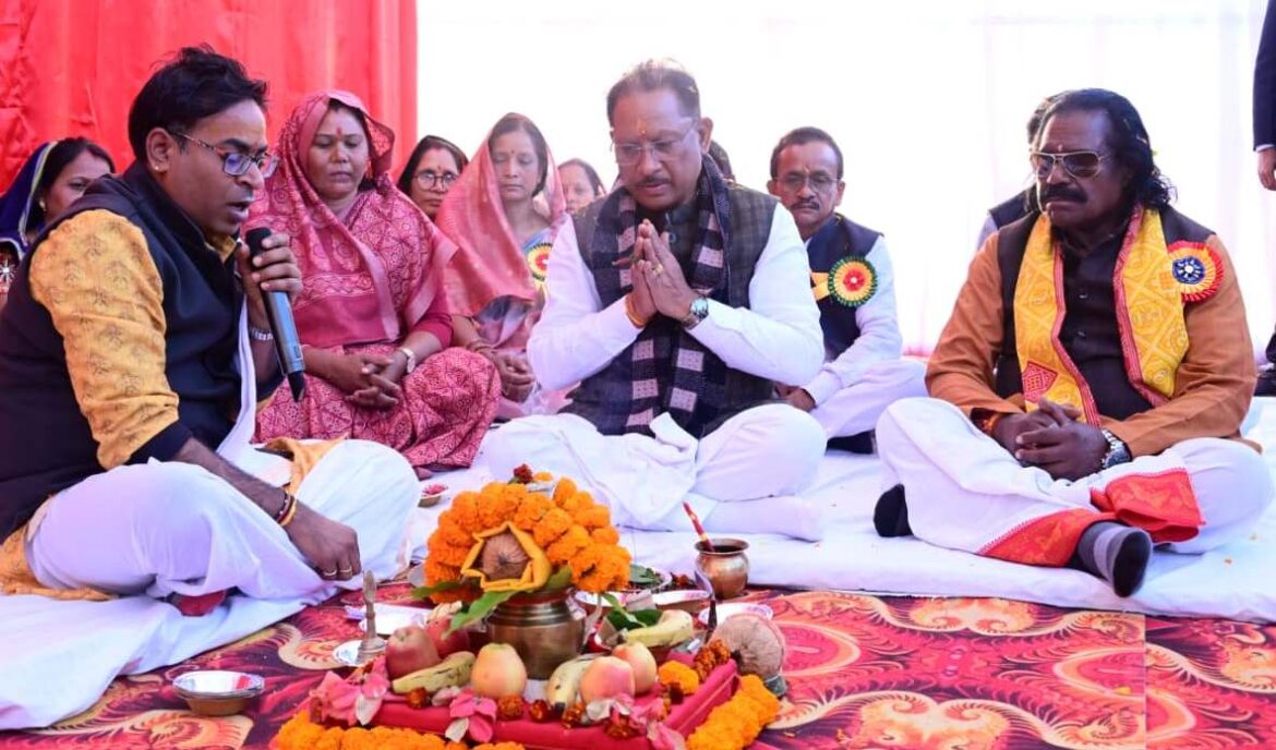 मुख्यमंत्री विष्णुदेव साय ने 40.25 करोड़ रूपए लागत के विकास कार्यों का किया लोकार्पण और भूमिपूजन