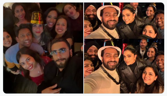 दीपिका-रणवीर ने नए साल पर न्यूयॉर्क में की जमकर पार्टी, फैंस संग दिए पोज