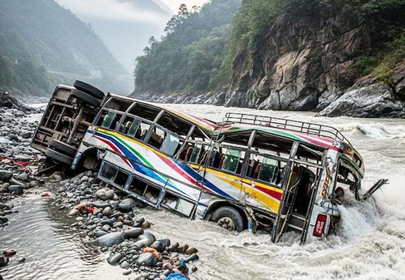 नेपाल में पोखरा से काठमांडू जा रही बस त्रिशूली नदी में गिरी, 18 यात्रियों की हुई मौत