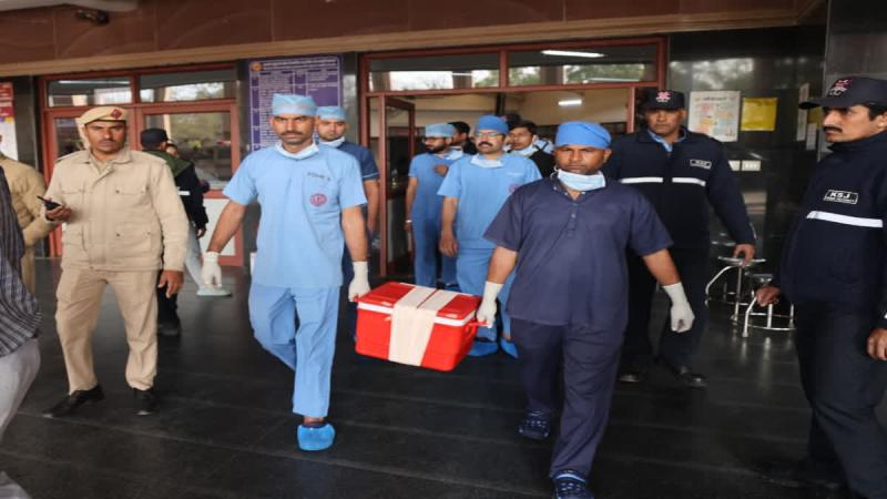 जोधपुर एम्स में 2026 का पहला अंगदान: ब्रेन डेड श्रमिक ने तीन लोगों को दिया नया जीवन