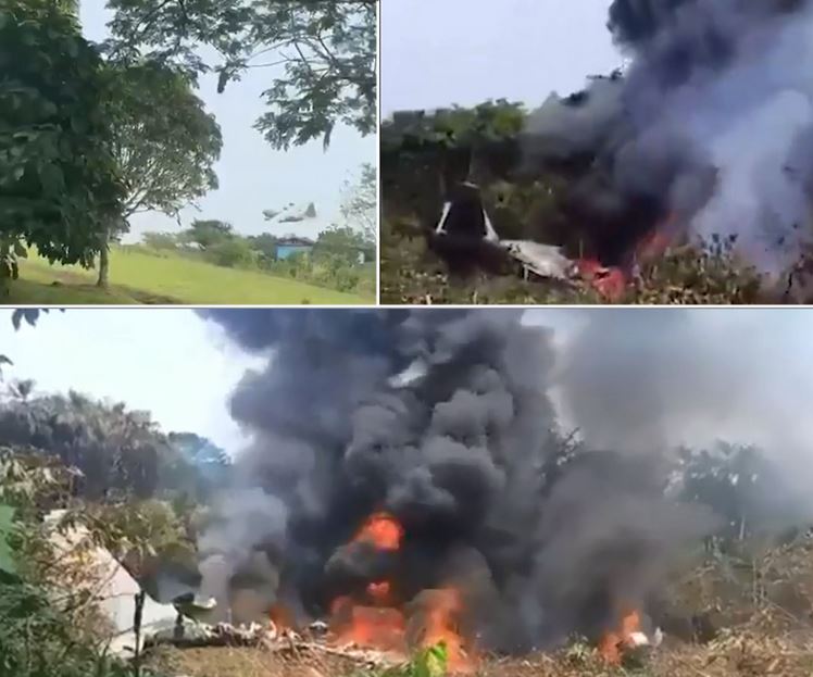 कोलंबिया में वायुसेना का विमान टेकऑफ के दौरान हुआ दुर्घटनाग्रस्त, 125 लोग थे सवार