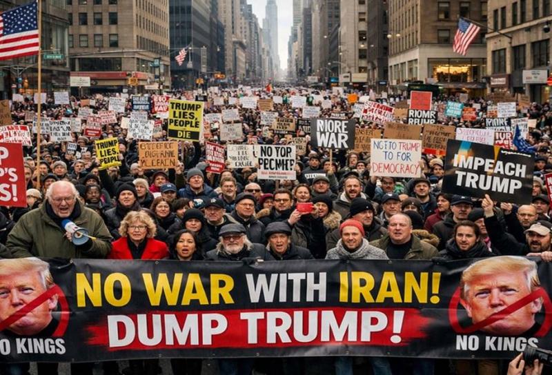 ईरान में तख्तापलट का ख्वाब देख रहे ट्रंप के खिलाफ ही लाखों लोग सड़कों पर उतरे