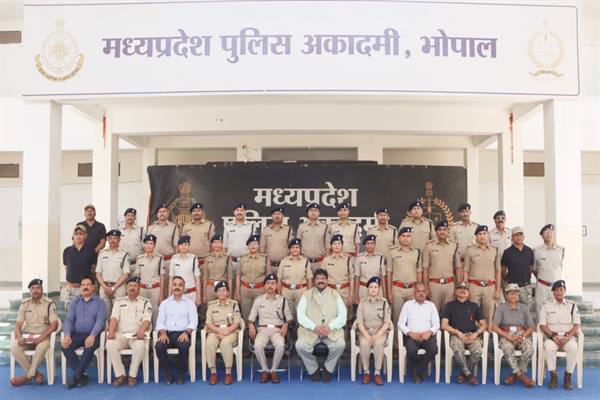 मध्य प्रदेश पुलिस अकादमी में परिवहन उप निरीक्षक बैच के आधारभूत प्रशिक्षण का शुभारंभ