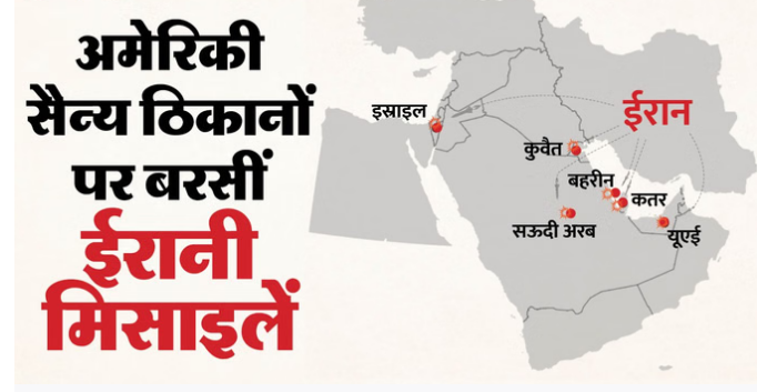 अमेरिकी सैन्य ठिकानों पर ईरान के ताबड़तोड़ हमले, पांच देशों में तनाव के बीच एयरस्पेस बंद
