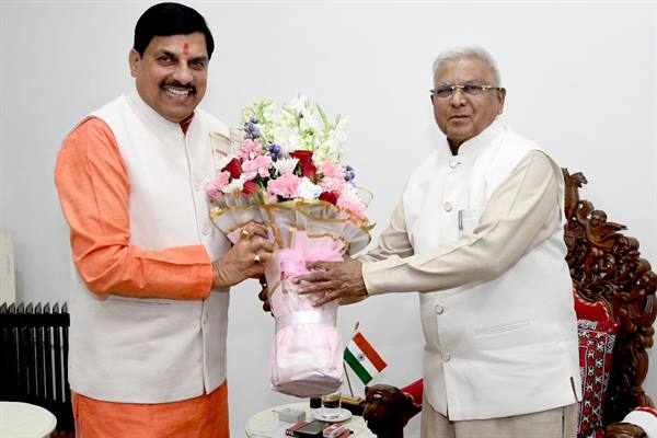 राज्यपाल श्री पटेल से मुख्यमंत्री डॉ. यादव की सौजन्य भेंट