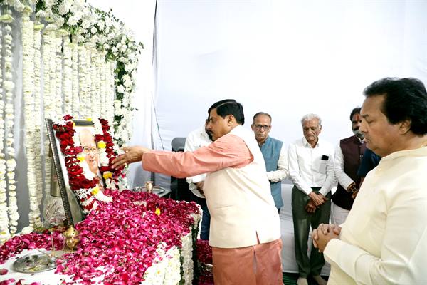 मुख्यमंत्री डॉ. यादव ने श्री भरत पटवा के निधन पर दी श्रद्धांजलि