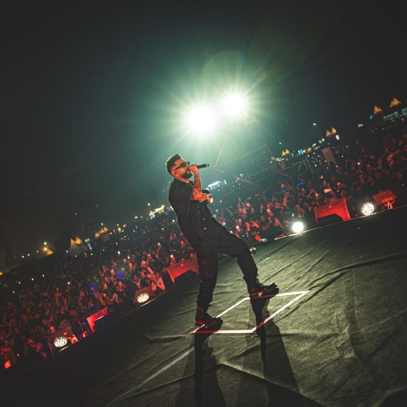 सुरक्षा कर्मियों ने भीड़ को काबू करने की कोशिश की