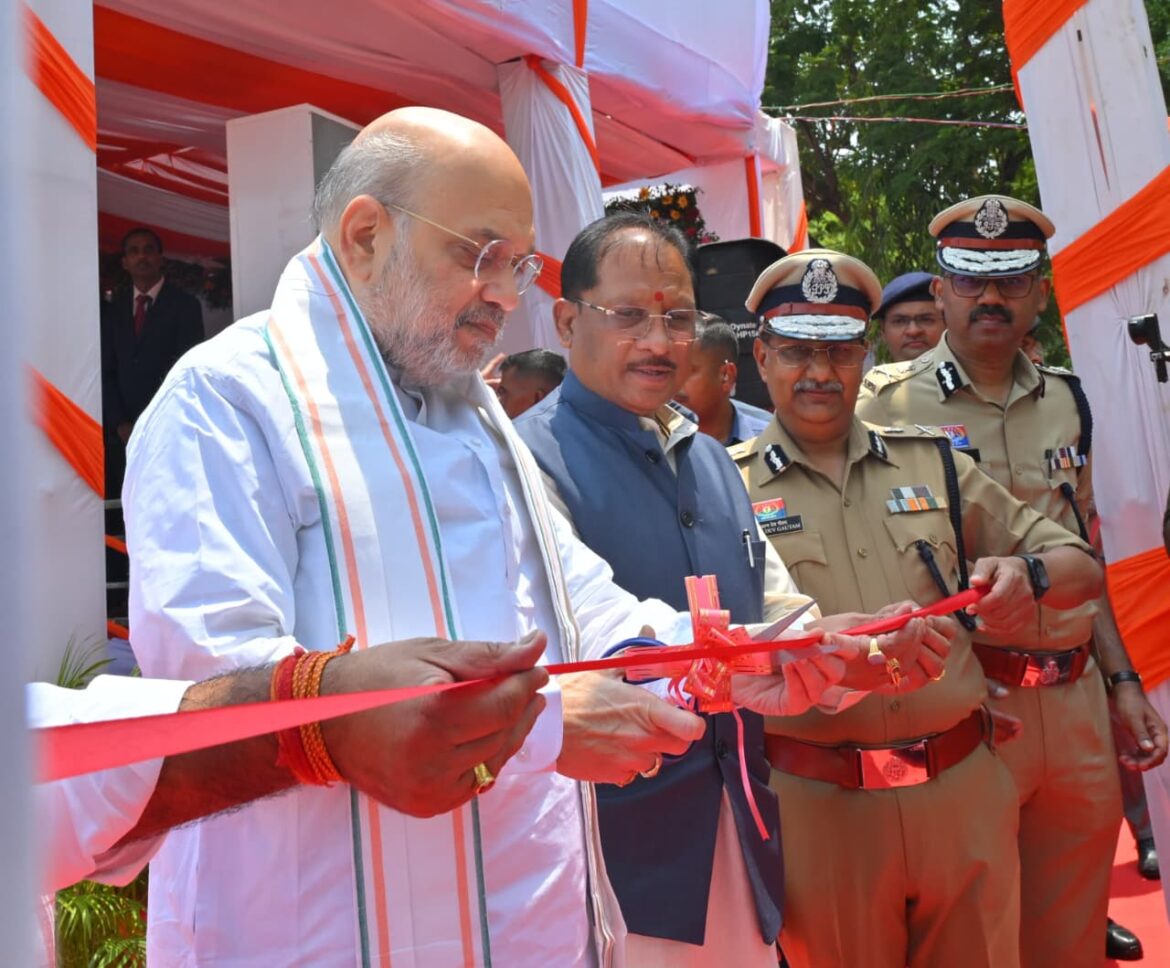 Union Home Minister Shri Amit Shah launches next-generation CG Dial-112 service and mobile forensic vans in Raipur