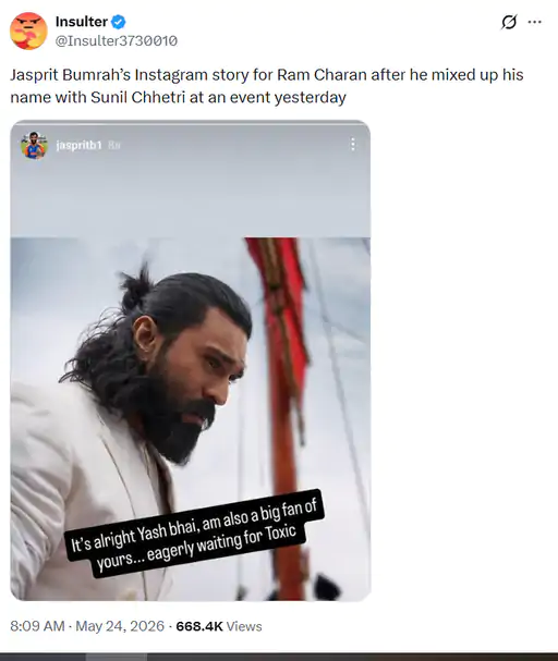 साउथ सुपरस्टार राम चरण शनिवार को भोपाल में अपनी अपकमिंग फिल्म ‘पेड्डी’ के म्यूजिक लॉन्च इवेंट में पहुंचे थे