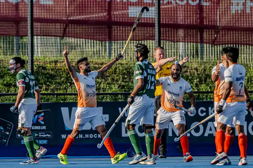 भारतीय पुरुष हॉकी टीम ने FIH प्रो लीग में अपने चिर-प्रतिद्वंद्वी पाकिस्तान को 7-1 से करारी शिकस्त दी