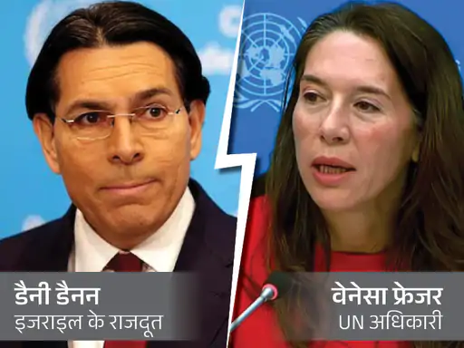 संयुक्त राष्ट्र (UN) में शुक्रवार को एक बैठक के दौरान इजराइल के राजदूत डैनी डैनन और UN महासचिव की विशेष प्रतिनिधि प्रमिला पैटन के बीच तीखी बहस हो गई