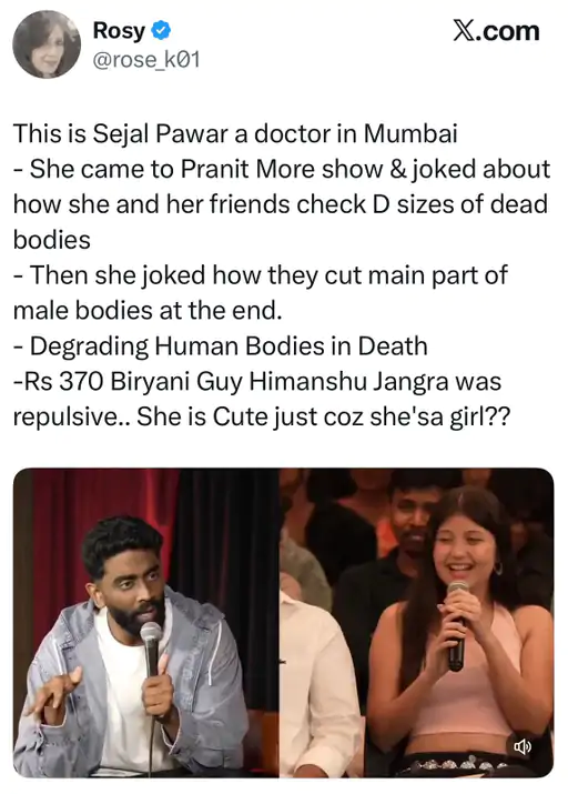370 रुपए की बिरयानी’ वाले वीडियो के बाद कॉमेडियन प्रणित मोरे के शो का एक और वीडियो सोशल मीडिया पर वायरल हो रहा