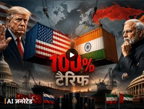 अमेरिकी सीनेट ने 86-11 के बहुमत से भारत समेत 5 देशों पर 100% तक का टैरिफ लगाने वाला बिल पास कर दिया
