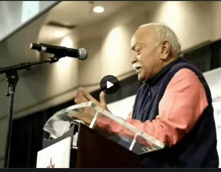 RSS प्रमुख मोहन भागवत सोमवार को टोरंटो में ‘हिंदू विश्व बंधु’ कार्यक्रम में शामिल हुए