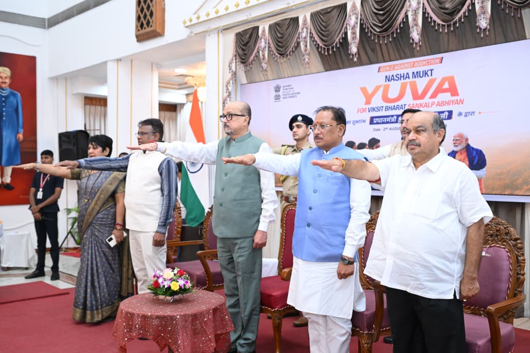 Prime Minister Shri Narendra Modi launches nationwide anti-drug campaign, Governor Shri Ramen Deka and Chief Minister Shri Vishnu Deo Sai join state programme in Raipur