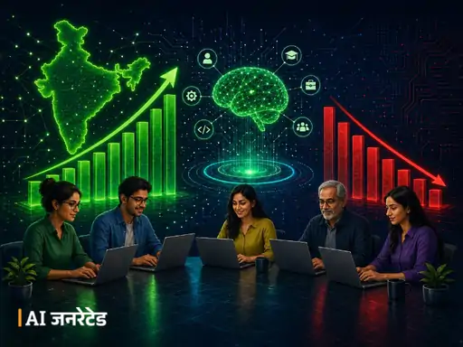 AI भारत में नौकरियों पर खतरा है