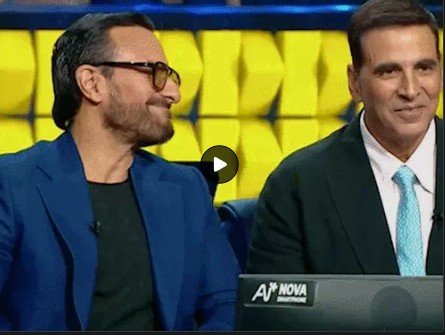 टीवी शो ‘कौन बनेगा करोड़पति’ (KBC) के अपकमिंग एपिसोड में अक्षय कुमार और सैफ अली खान हॉटसीट पर नजर आएंगे