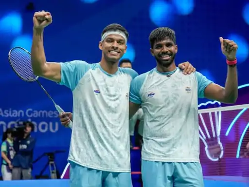 भारत की मेंस डबल्स जोड़ी सात्विकसाईराज रंकीरेड्डी और चिराग शेट्टी ने चाइना मास्टर्स के फाइनल में जगह बना ली