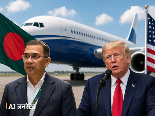अमेरिकी राष्ट्रपति डोनाल्ड ट्रम्प ने बांग्लादेश के प्रधानमंत्री तारीक रहमान को पत्र लिखकर बोइंग विमान खरीदने के फैसले के लिए धन्यवाद दिया