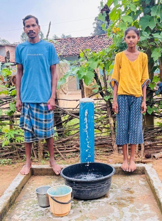प्रधानमंत्री  नरेन्द्र मोदी के ‘हर घर जल’ संकल्प से बदली डांडजमड़ी की तस्वीर, सभी 90 घरों तक पहुंचा नल से शुद्ध पेयजल