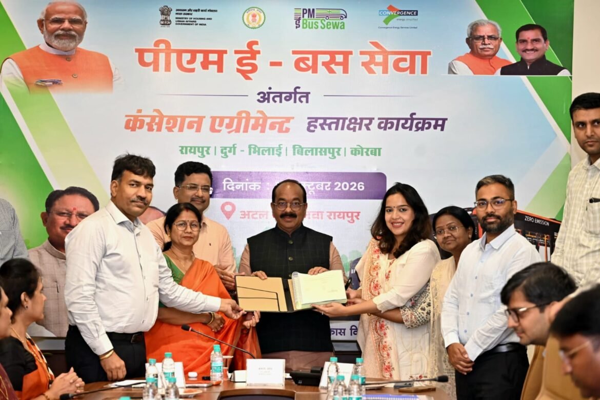 छत्तीसगढ़ में शहरी परिवहन नए अध्याय की ओर, 240 ई-बसों से आरामदायक, किफायती और प्रदूषणमुक्त सफर