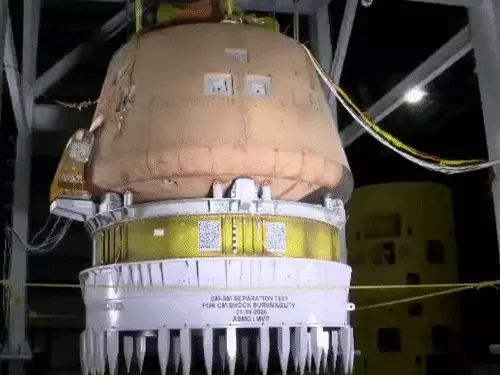 ISRO ने गगनयान कार्यक्रम के क्रू मॉड्यूल (CM) और सर्विस मॉड्यूल (SM) को अलग करने वाले सिस्टम की टेस्टिंग पूरी कर ली