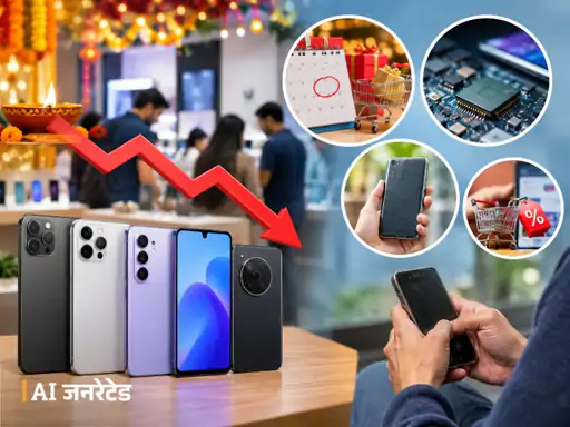 फेस्टिव सीजन के बावजूद भारत में पिछले 3 महीने में नए स्मार्टफोन की बिक्री 26% घट गई
