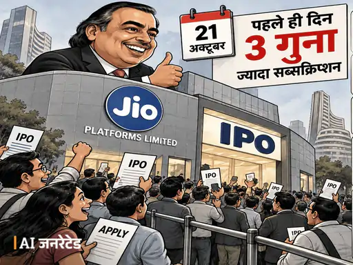 जियो प्लेटफॉर्म्स लिमिटेड का IPO खुलने के पहले ही दिन यानी टारगेट से 3 गुना ज्यादा भर गया